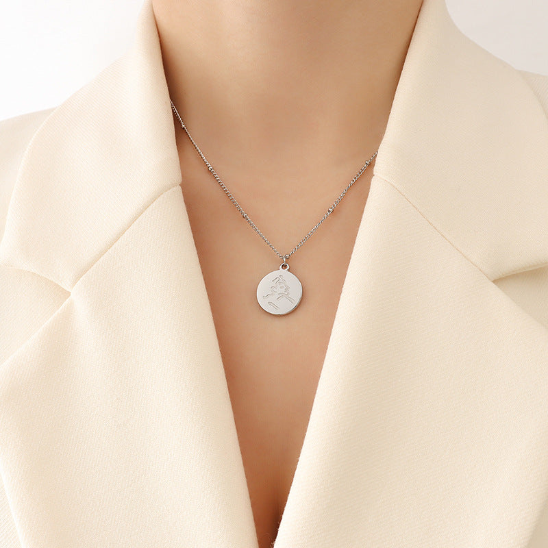 Stainless Steel Minimalist Necklace – Elegant Women’s Jewelry