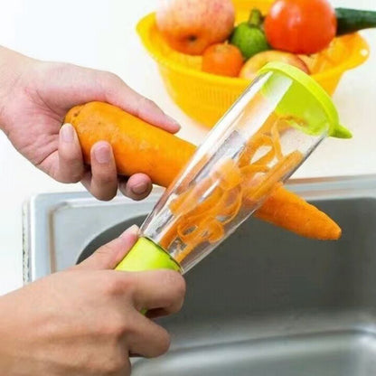 Multifunctional StoragePeeler Knife Peeler With Rubbish Bin  Kitchen Gadgets Tools