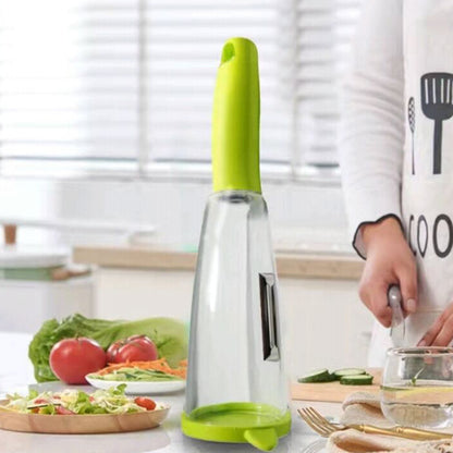 Multifunctional StoragePeeler Knife Peeler With Rubbish Bin  Kitchen Gadgets Tools