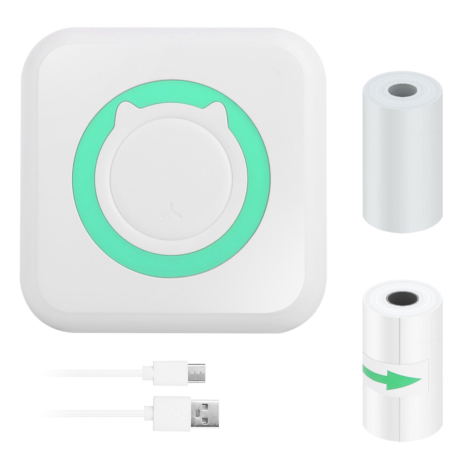 Mini Printer - Printer Paper 'Options' -- Pocket Wireless Thermal Printer Portable Mini Sticker Maker Machine Rechargeable Inkless Photo Printer For Printing Label