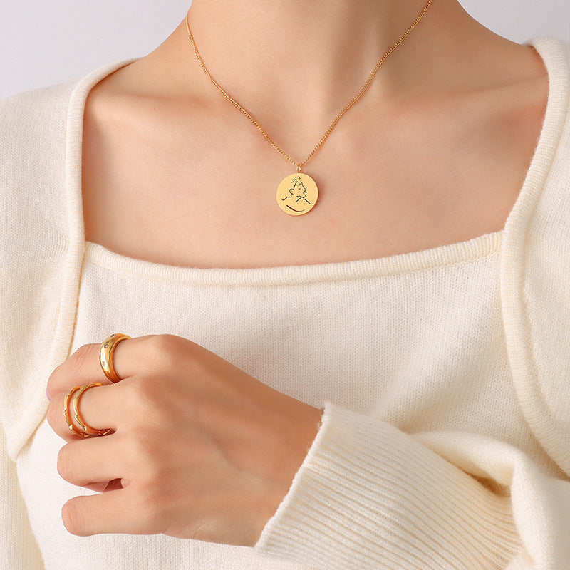 Stainless Steel Minimalist Necklace – Elegant Women’s Jewelry