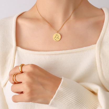 Stainless Steel Minimalist Necklace – Elegant Women’s Jewelry