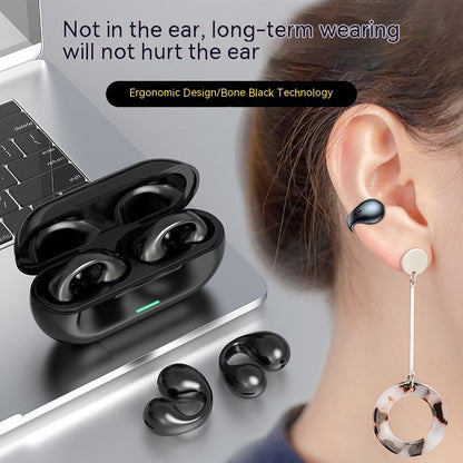 Wireless Ear Clip Bluetooth Headset TWS Comfortable Wear Not In-Ear Sports Wireless Bone Conduction