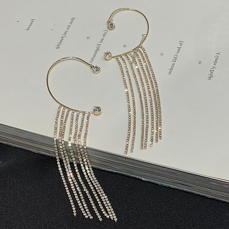 Elegant Long Tassel Earrings – Minimalist Women’s Jewelry