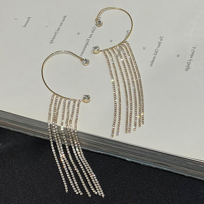Elegant Long Tassel Earrings – Minimalist Women’s Jewelry