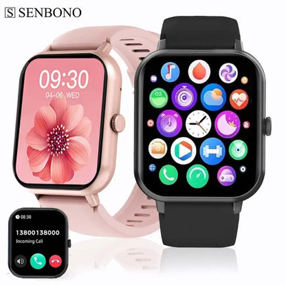 ZL54CJ Square Smartwatch – Heart Rate & Fitness Tracker for iOS/Android