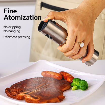 Stainless Steel Kitchen Oil Spray Bottle – Barbecue & Cooking Gadget