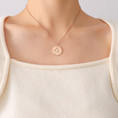 Stainless Steel Minimalist Necklace – Elegant Women’s Jewelry