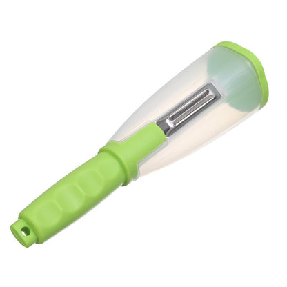 Multifunctional StoragePeeler Knife Peeler With Rubbish Bin  Kitchen Gadgets Tools