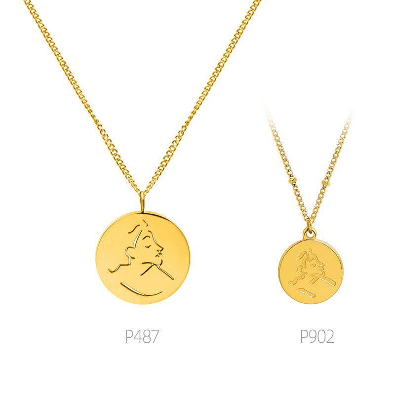 Stainless Steel Minimalist Necklace – Elegant Women’s Jewelry