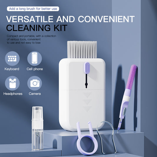 Portable 11 In 1 Multifunctional Cleaning Kit Computer Keyboard Cleaner Phone Screen Clean Tools